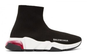 Balenciaga Speed Trainer Clear Sole Black Pink Reps retsneakers.org/