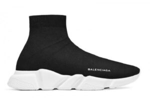 Balenciaga Speed Trainer Mid Black White Sneakers Reps retsneakers.org