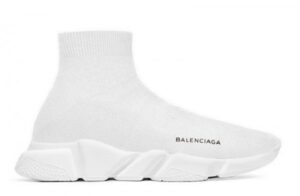 Balenciaga Speed Trainer Mid Triple White Sneakers Reps retsneakers.org