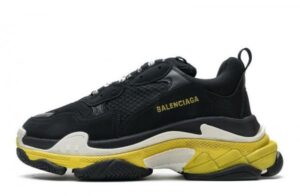 Balenciaga Triple S Black Yellow Sneakers