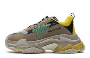 Balenciaga Triple S Green Yellow Sneakers Reps