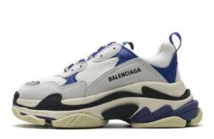 Triple S Black Blue Violet Sneakers Reps
