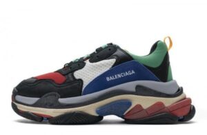 Balenciaga Triple S Green Red Sneakers