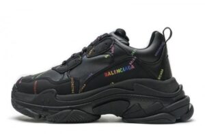 Balenciaga Triple S Black Letter Colorful Sneakers Reps