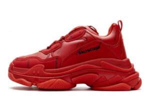 Balenciaga Triple S Bright Red Shoes