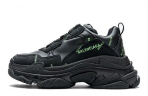 Balenciaga Triple S Black Green Shoe