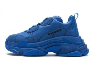 Balenciaga Triple S Letter Blue Sneakers Reps