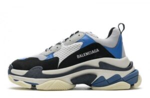 Balenciaga Triple S Black Grey Blue Sneakers Reps