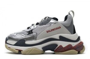 Balenciaga Triple S Grey Silver Sneakers Reps
