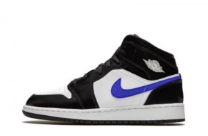 Air Jordan 1 Mid Black Racer Blue Reps