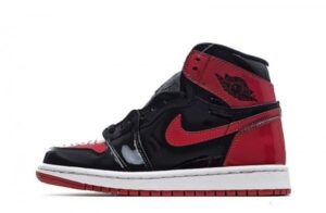 Air Jordan 1 Retro High OG Patent Bred Sneakers Reps
