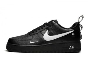 Air Force 1 Low Overbranding Black White Sneakers Reps