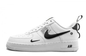 Air Force 1 Low Overbranding White Black Sneakers Reps
