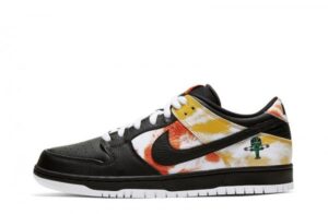 SB Dunk Low Raygun Tie-Dye Black Sneakers Reps