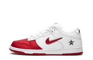 Supreme x SB Dunk Low Varsity Red Sneakers Reps
