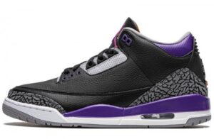 Air Jordan 3 Retro Black Court Purple Reps