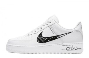 Air Force 1 Low Sketch White Black Sneakers Reps