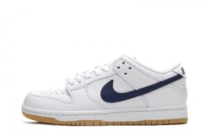 SB Dunk Low Orange Label White Navy Sneakers Reps