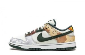 SB Dunk Low Sail Multi Camo Sneakers Reps