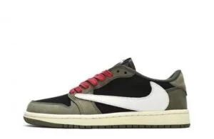 Travis Scott x Air Jordan 1 Low Dark Green Reps